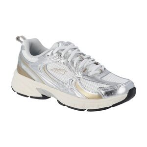 Avia Women's Silver and Gold Mesh Lace-Up Sneakers Sz. 11